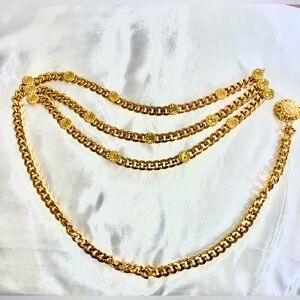 ST JOHN | Vintage Chunky Chain Gold Tone Belt